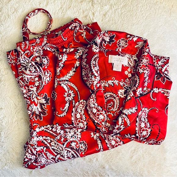 Cabernet by Sleep Sense Coordinating Satin Pajama Set - Picture 1 of 15